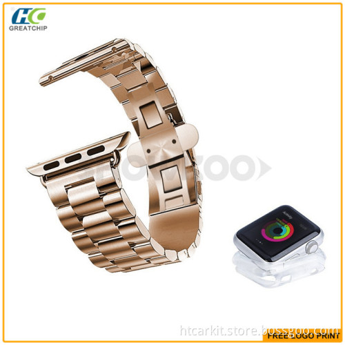 High quality luxury stainless steel design watchband for apple watch 38mm & 42mm